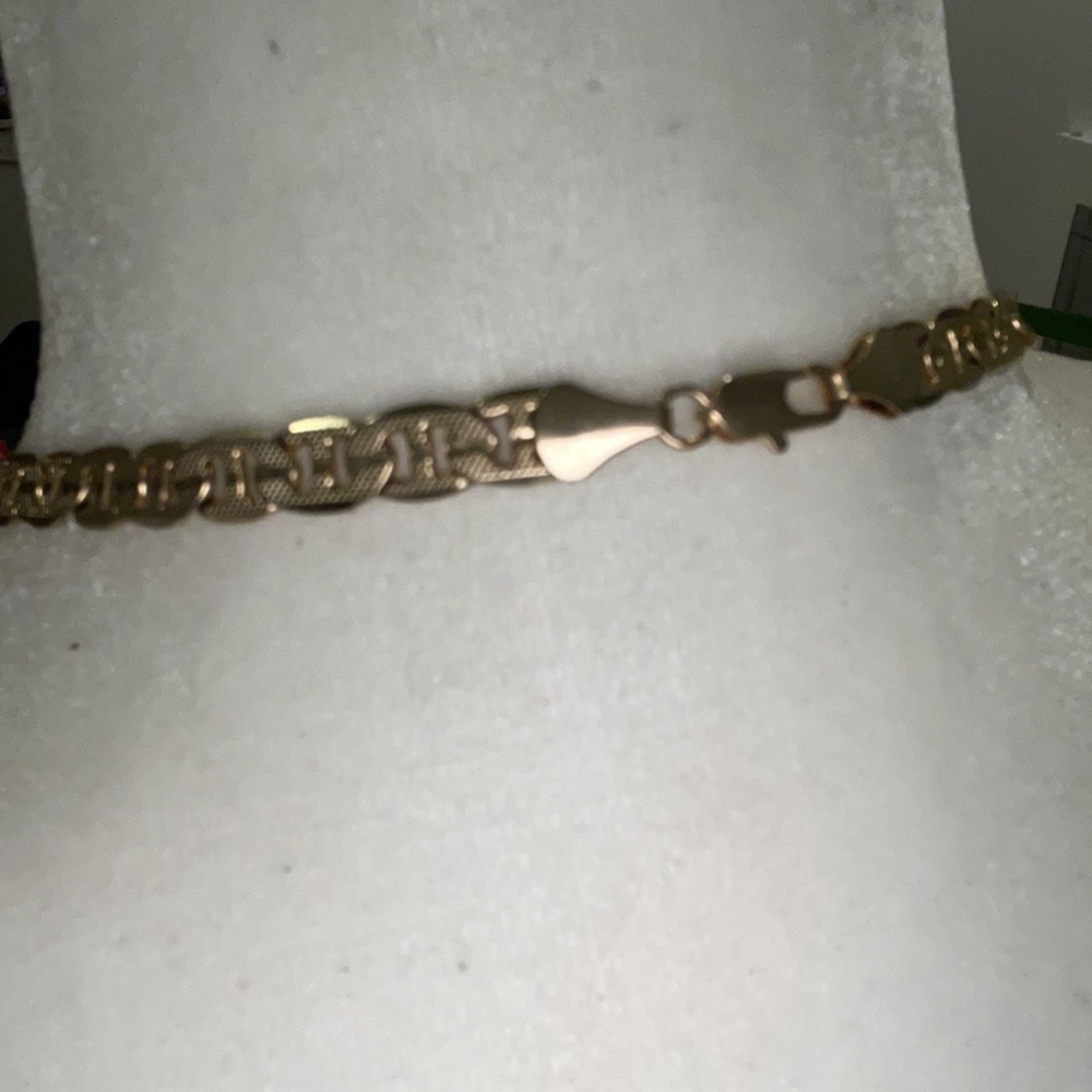 GOLD PLATED Silver chain. 14K - Picture 4 of 4